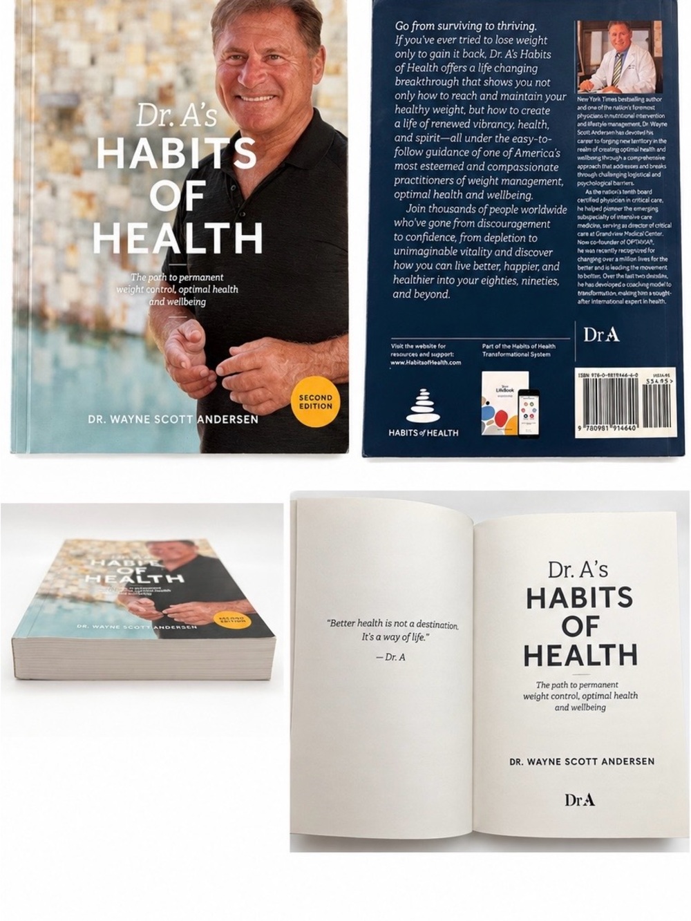 Dr. A’s Habits of Health by Wayne Scott Andersen – 2nd Edition Excellent Shape